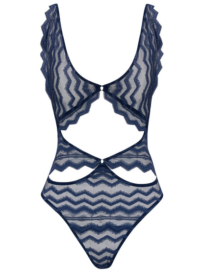 COCO DE MER Margot Bodysuit Navy