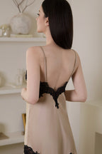 DCMR 法式天絲蕾絲拼接連身裙